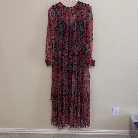 Anthropologie Marais Printed Chiffon Dress - Picture 6 of 6